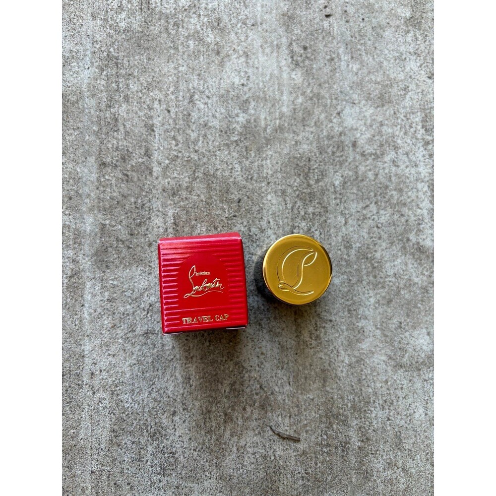 Christian Louboutin Travel Cap Authentic with red interior